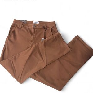 Studio Blue Straight Leg Brown Pants